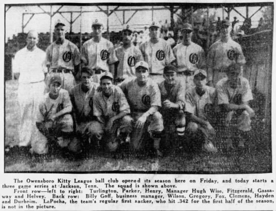 Owensboro Pirates 1936